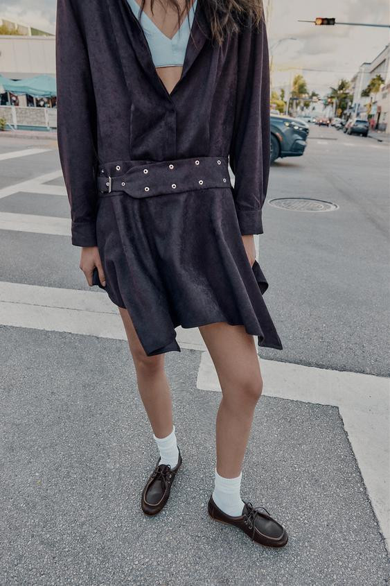 LEATHER BOAT SHOES | Zara US