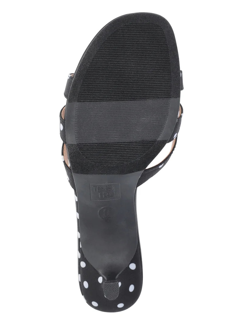 Time and Tru Women's Kitten Heel Mule Sandals | Walmart (US)