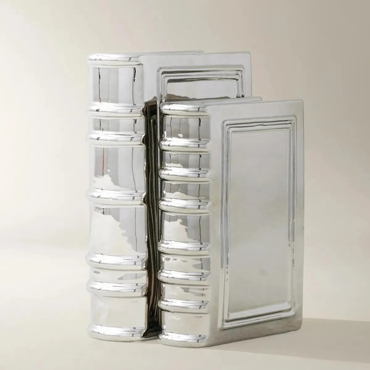Ceramic Books | Silver | Decor Object | Z Gallerie | Two sizes | Ceramic | Z Gallerie