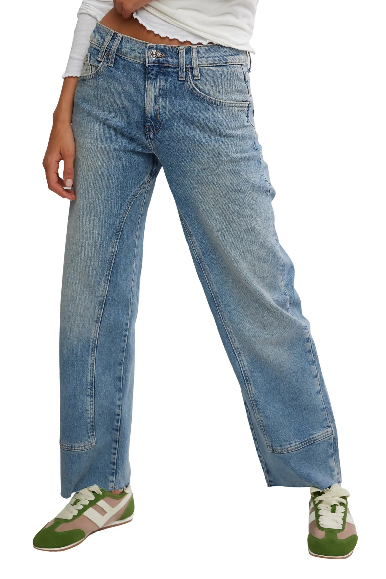 We the Free Risk Taker Raw Hem Straight Leg Jeans (Women) | Nordstrom | Nordstrom