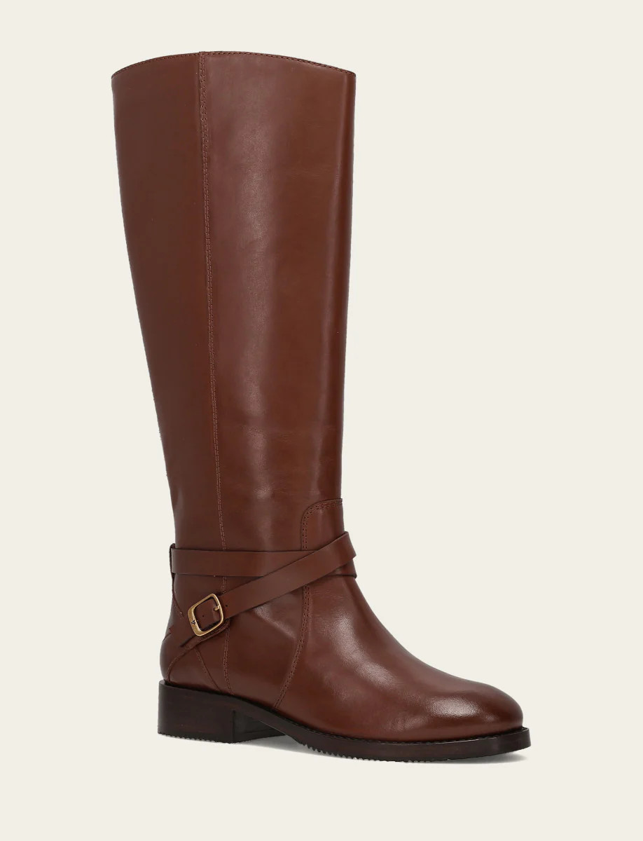 Women's Walnut Melissa Belted Riding Boot | The Frye Company | FRYE
