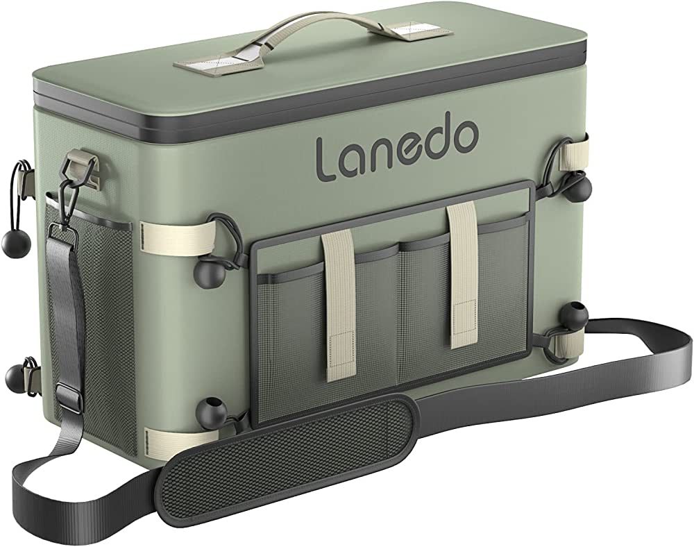 Lanedo 34-Can Soft-Sided Cooler - Collapsible, Leak-Proof, Use as a Beach Cooler, Soft Ice Bag, I... | Amazon (US)