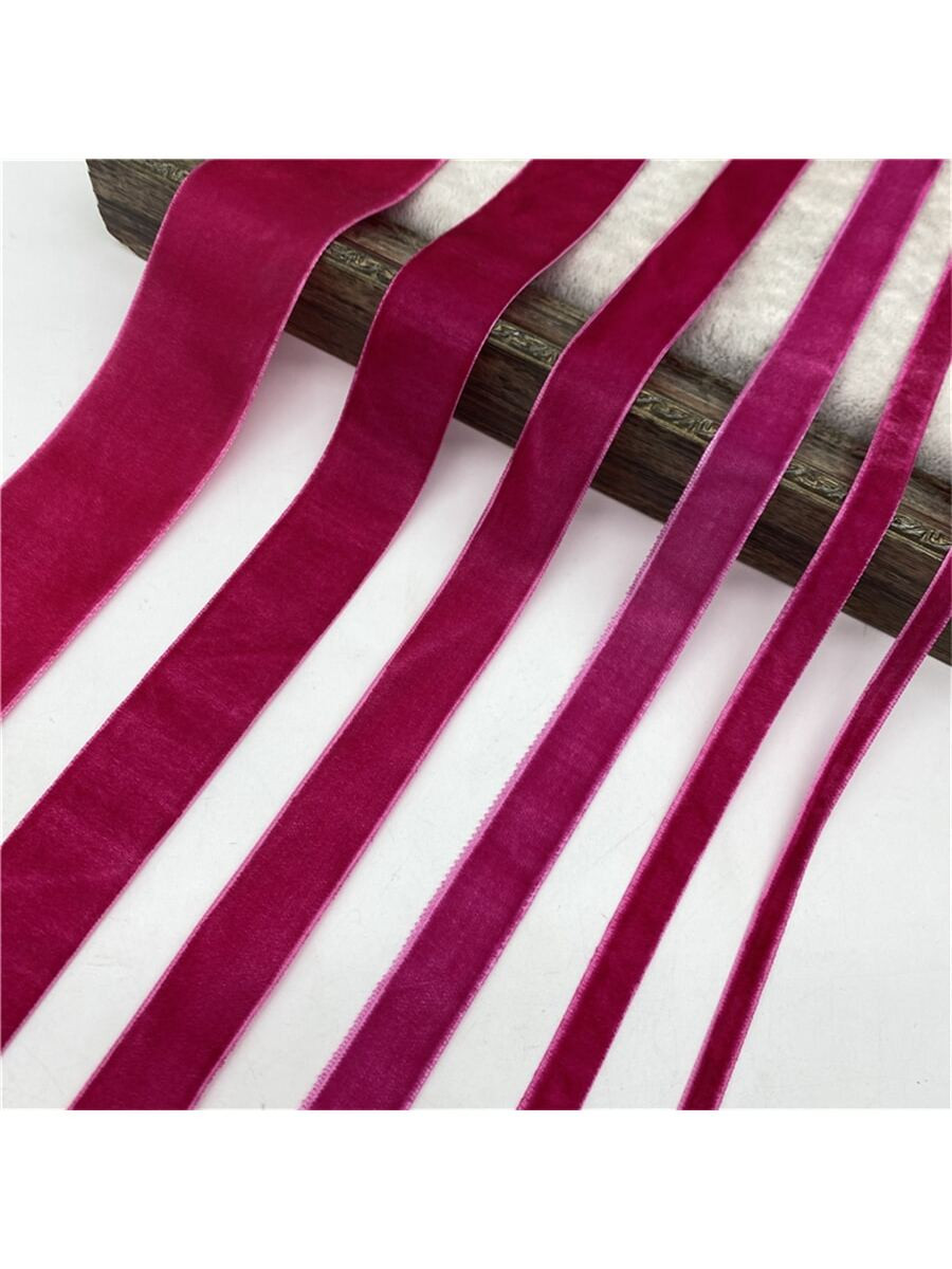 1pc 6/10/15/20/25/38mm Velvet Ribbon Handmade Wedding Party Decoration Ribbon For Gift Wrapping D... | SHEIN