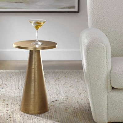 Exalted Living Pedestal Accent Table | Ashley Homestore