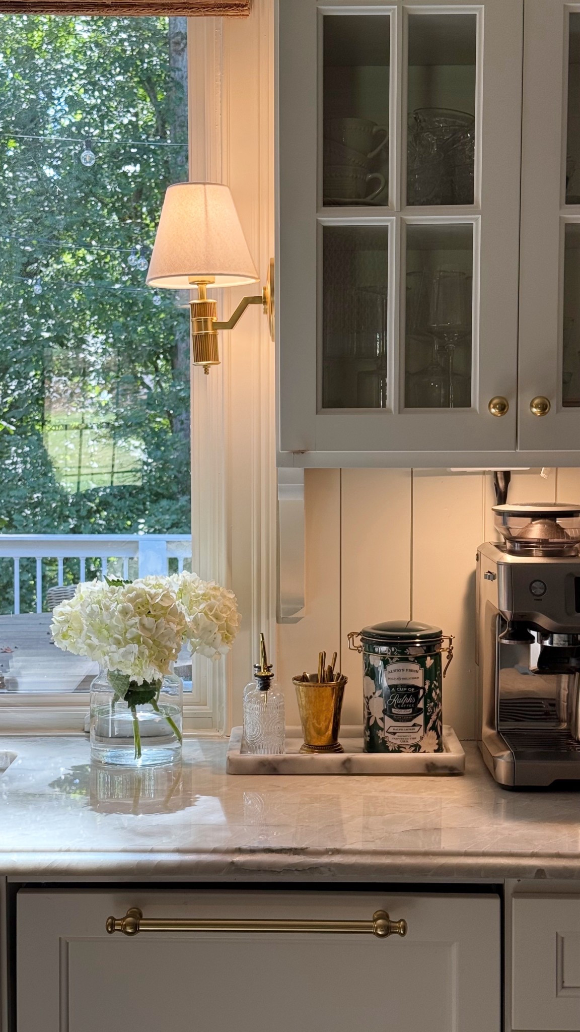 Coffee station setup 🤍