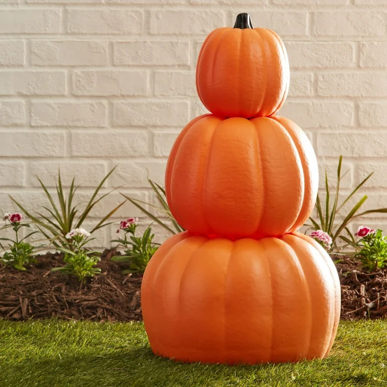 Way To Celebrate! Orange Blow Mold Pumpkin Trio | Walmart (US)