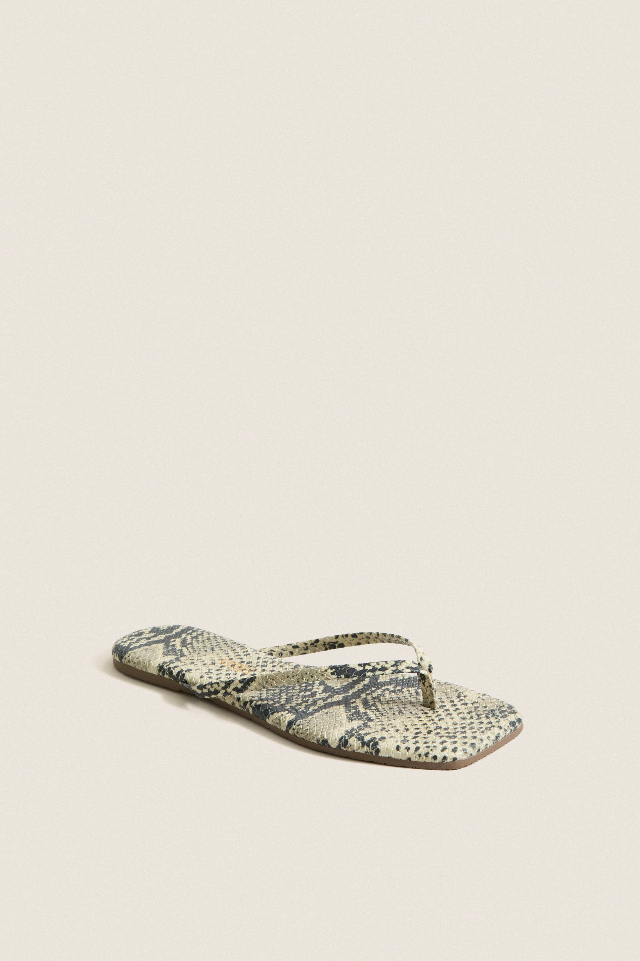 Snakeskin Square Toe Exotic Flip Flops | Tuckernuck (US)