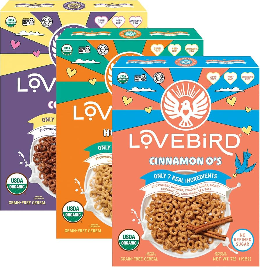 Lovebird Organic Cereal That Actually Tastes Good -100% Real Food & Healthy | Amazon (US)