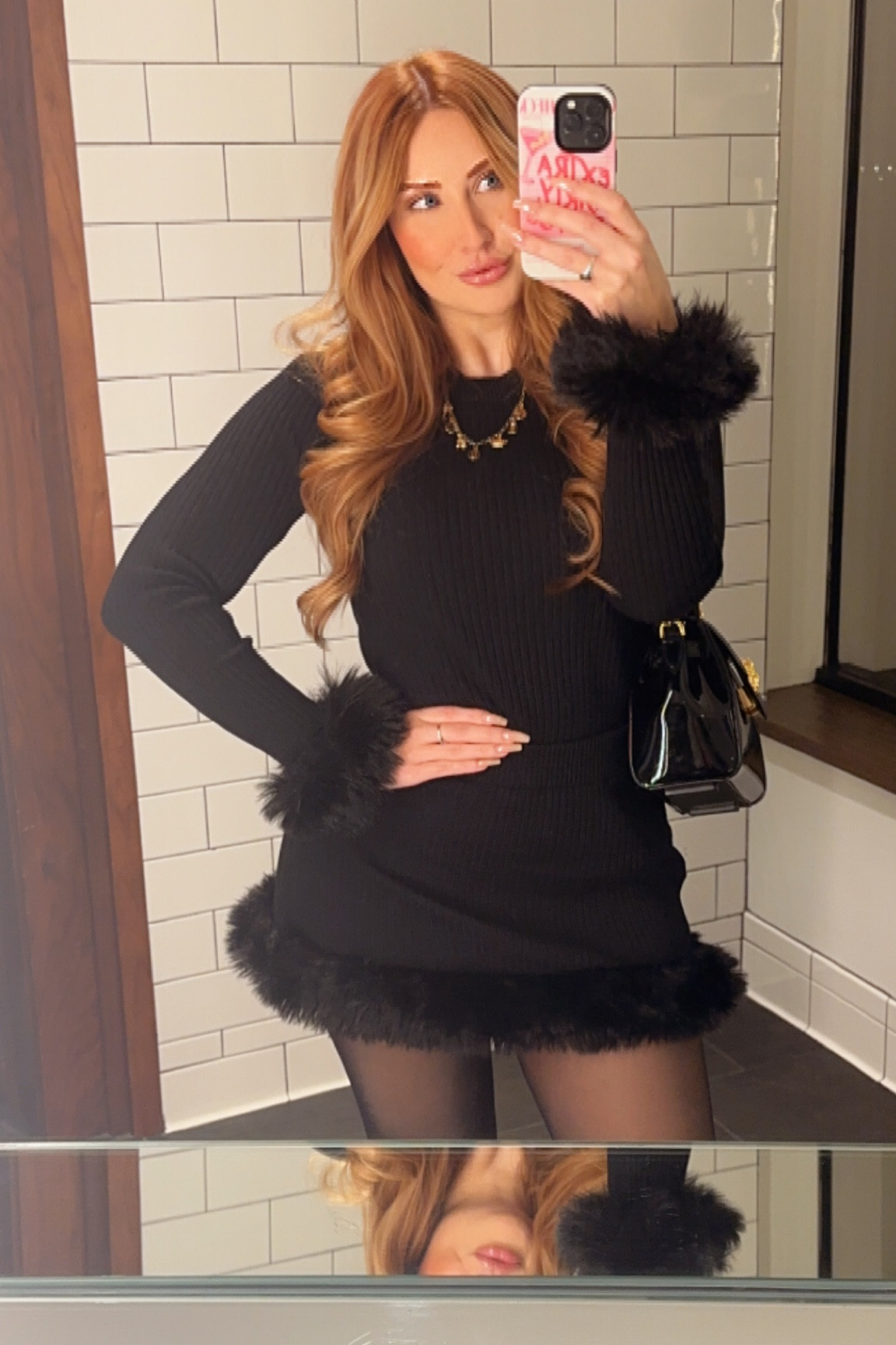 Holiday party season is here and this is the perfect 2 piece black faux fur trimmed skirt set 🖤 

#LTKHoliday #LTKStyleTip #LTKParties