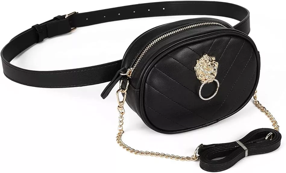 Eslcorri Small Crossbody Sling Bag for Women Trendy - Fashionable Fanny  Packs Vegan Leather Chest Belt Bum Bag Anti Theft Crossbody Sling Purse for