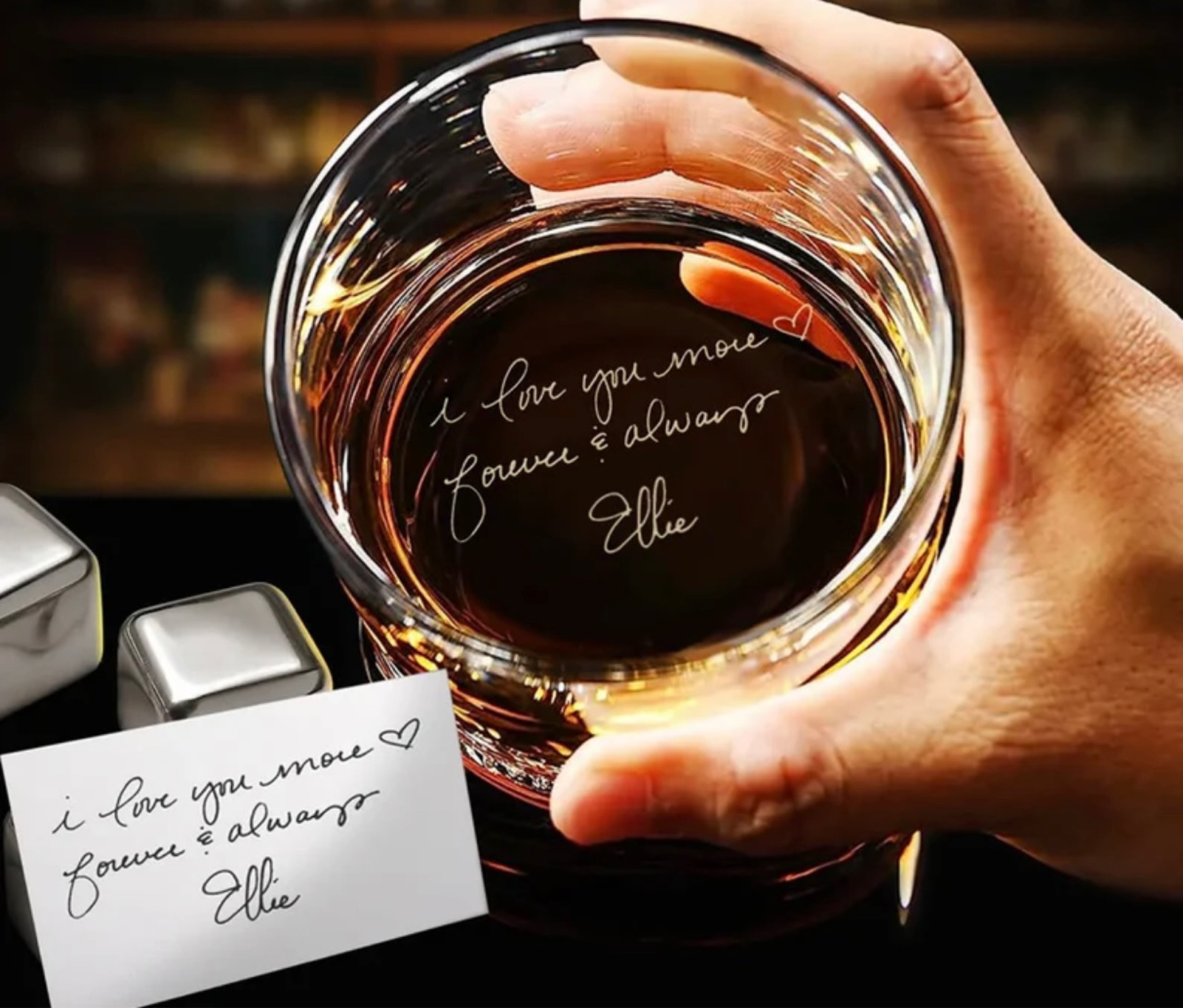 Got the whisky glass for my husband on our one year anniversary (NOT the one pictured - this picture belong to the Etsy account I am going to tag)… but came out so cute, and I thought it was a meaningful gift for a whisky lover. #etsy #whiskey #glass #glassware #handwriting 

#LTKU #LTKItBag