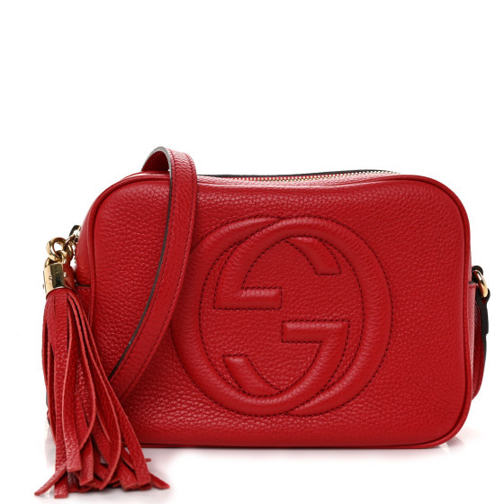 Pebbled Calfskin Small Soho Disco Bag Tabasco Red | FASHIONPHILE (US)