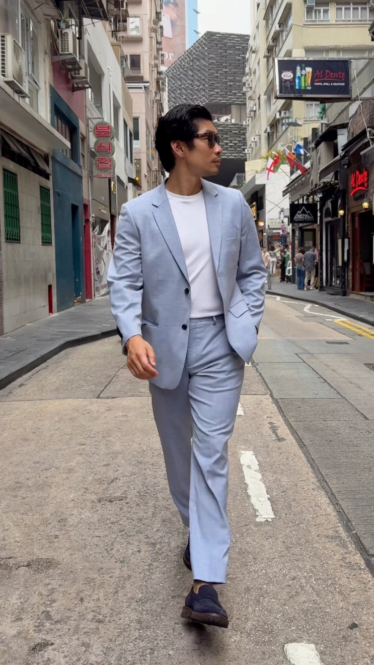 Chambray blue linen look suit. Summer suit idea for men

#LTKootd #LTKSeasonal #LTKMens
