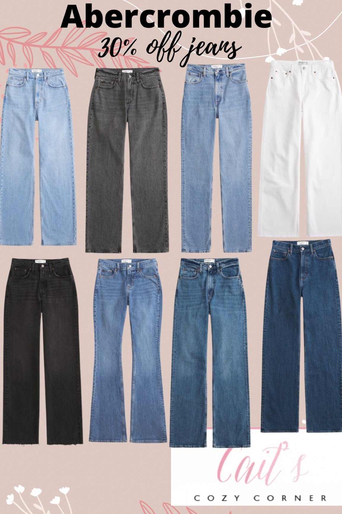 Women 30% Abercrombie jeans 

#LTKFindsUnder100 #LTKMostLoved #LTKSaleAlert