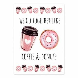Go Together Like Coffee And Donuts 5" x 7" Tabletop Canvas | Michaels | Michaels Stores