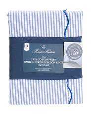 Cotton Seersucker Scalloped Duvet Set | TJ Maxx