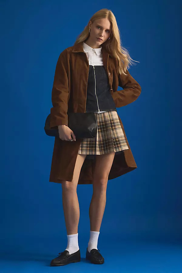 By Anthropologie Suede Car Coat | Anthropologie (UK)