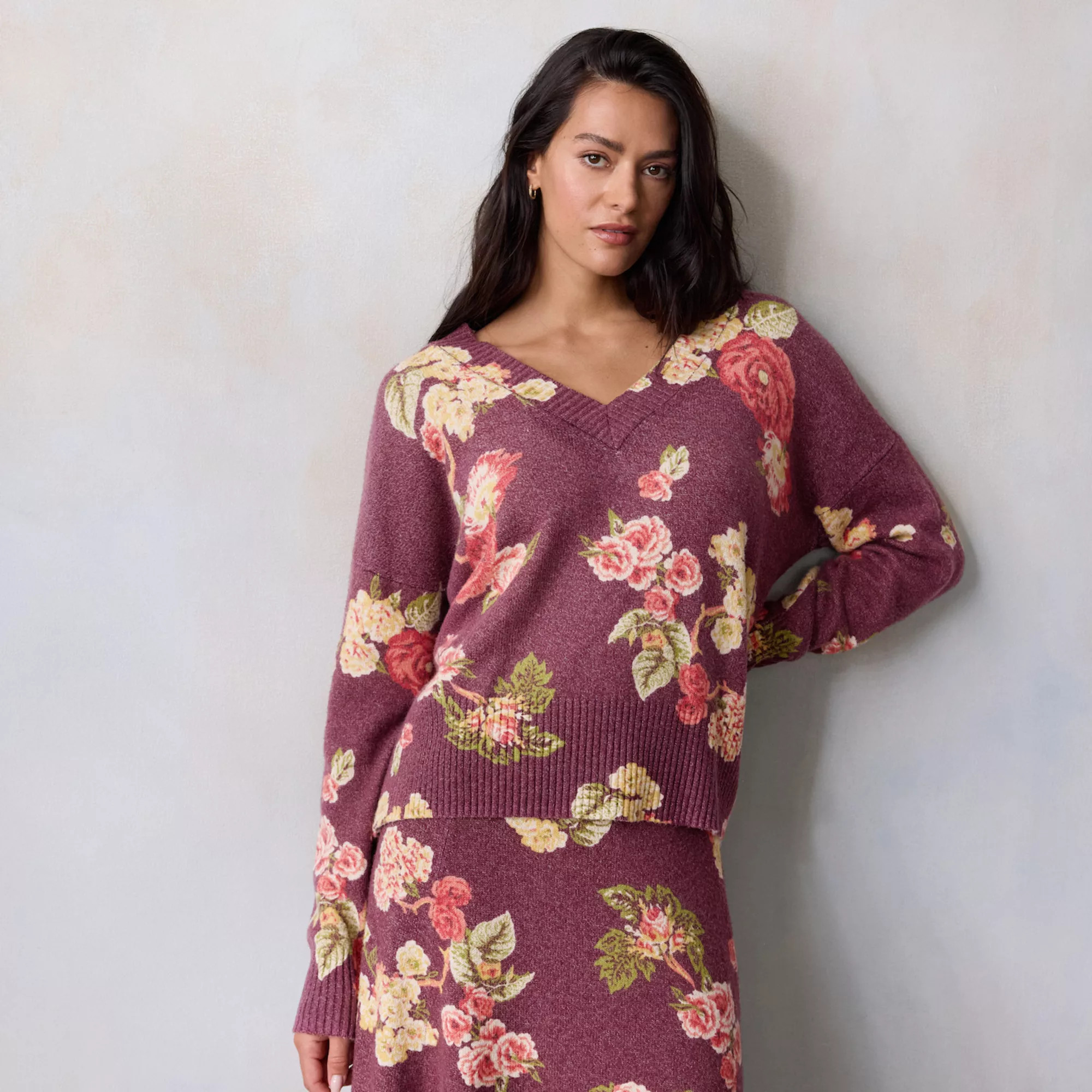 Women's LC Lauren Conrad V-Neck Pullover Sweater | Kohl's