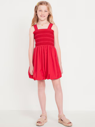 Sleeveless Smocked Bubble Dress for Girls | Old Navy (US)