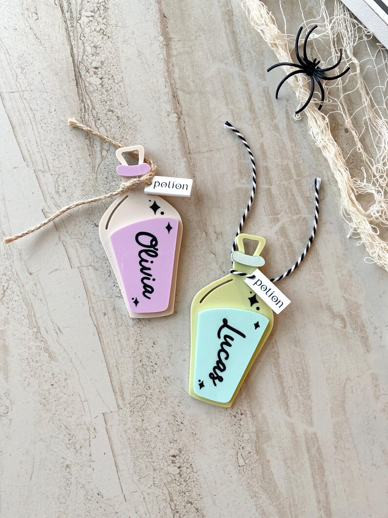 Halloween Basket Tag Potion Halloween Tag Halloween Place Cards Boo Basket Tag Halloween Gift Tag... | Etsy (US)
