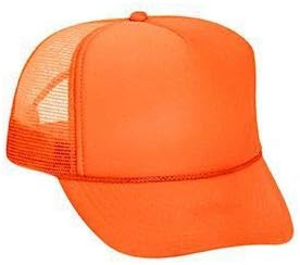 OTTO Neon Polyester Foam Front 5 Panel High Crown Mesh Back Trucker Hat | Amazon (US)