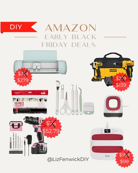 Amazon Black Friday deals in home DIY! Cricut products and power tools! Would make perfect Christmas gifts!

#LTKsalealert #LTKhome #LTKCyberweek