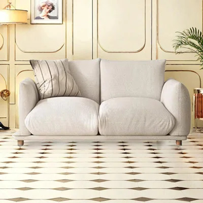 Fabric wabi-Sabi living room soft sofa | Wayfair North America