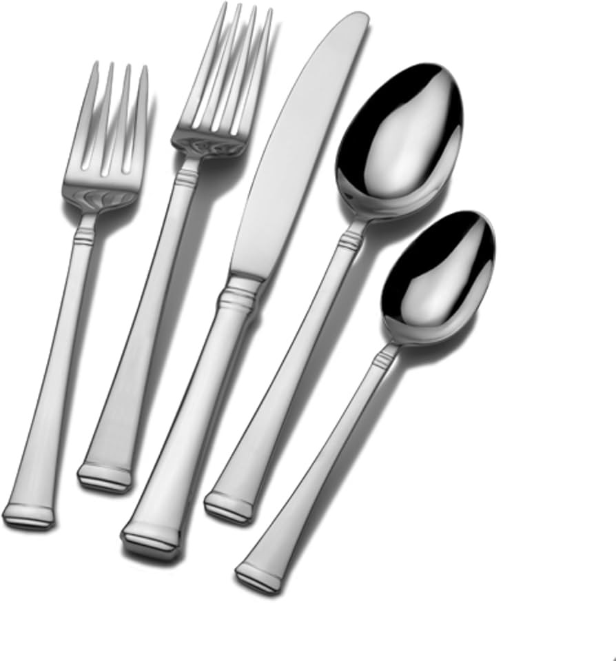 Amazon.com: Mikasa, Harmony Flatware Service for 4, 20 Piece Set, 18/10 Stainless Steel Silverwar... | Amazon (US)