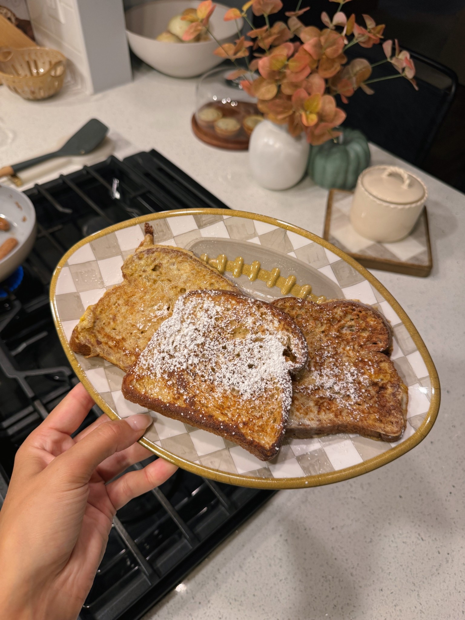 Cutest checkered football plate! Perfect for Sunday gamedays! 🏈

#LTKHome #LTKSeasonal #LTKStyleTip