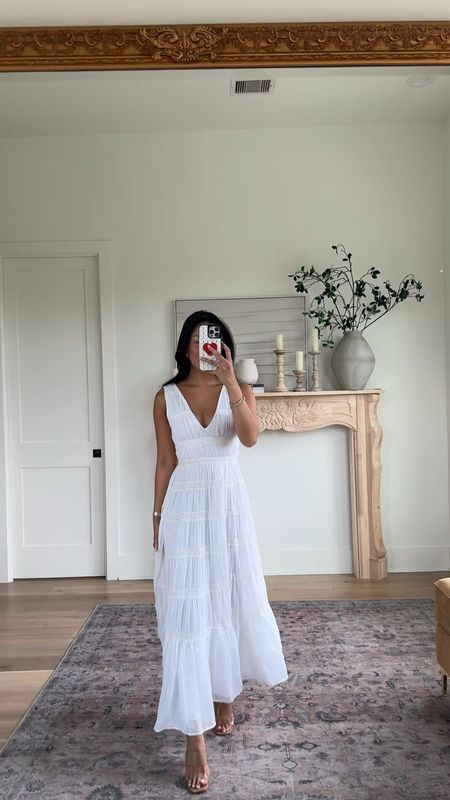 Abercrombie Sale - White Tiered Maxi Dress! 

- 20%-off ALL DRESSES + 15%-off almost everything else
- Use stackable code: DRESSFEST for an additional 15% off 

Size: XS regular for reference 

#LTKWedding #LTKSaleAlert #LTKStyleTip