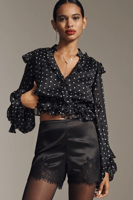 Reformation Fern Satin Shorts | Anthropologie (US)