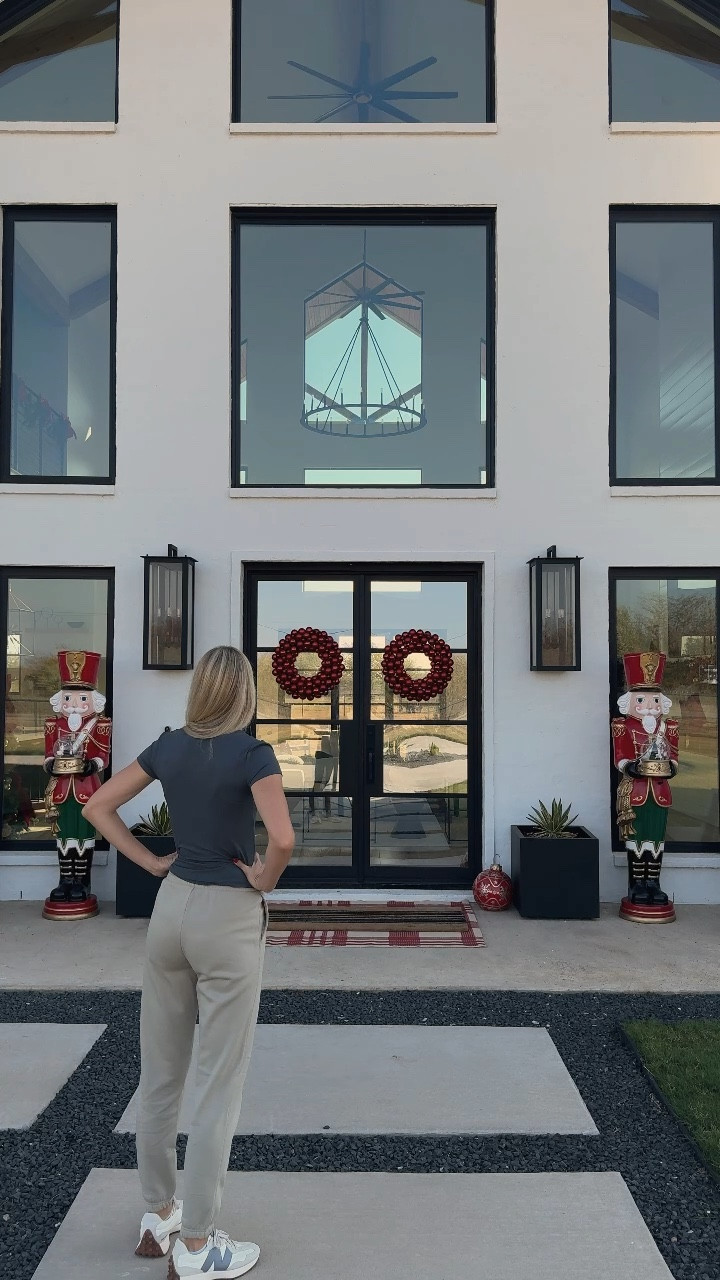 Two weeks ago, I reviewed the viral 9-foot Walmart nutcracker, and honestly, it didn’t live up to the $250 price tag—it was plastic with a rough paint job, so I returned it the same day. Then I stopped by @samsclub and found these gorgeous 6-foot nutcrackers! Unlike the Walmart version, these are made of fiberglass, have beautiful detailing, and even feature the cutest animated snow globe. They were $299 (a bit more than Walmart’s) but worth every penny for their quality and durability. While they’re out of stock online, my local Sam’s Club had plenty—be sure to call ahead and check! Highly recommend if you’re looking for decor that’ll last for years!



#homeinspo #homeinspiration #ltkvideo #holiday #porchdecor #christmas #christmasinspiration #christmasinspo #nutcrackers 

#LTKVideo #LTKHome #LTKHoliday