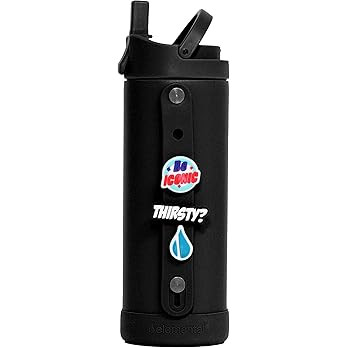 Elemental Iconic Kids Water Bottle with Straw Lid & Charms Strap, Leak-Proof When Closed, Triple ... | Amazon (US)