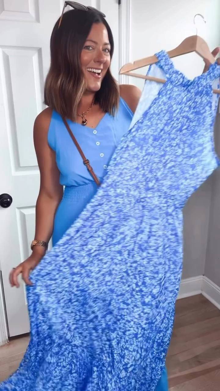 Comment BLUE to shop! 

Saying goodbye to the winter blues and stepping into ALL the spring blues 💙✨

These two dresses are giving sunny days ahead, even if the weather hasn’t caught up yet ☀️

Perfect for Easter, spring break, brunch, or honestly anything this season—I am OBSESSED with both!!

Wearing a size large in both, but I’d recommend sizing down in the solid blue 💙

Okay but I need to know… which one are you choosing?! 👀👇

#SpringStyle
#EasterOutfits
#SpringOutfits
#AffordableFashion

Comment BLUE below to receive a DM with the link to this post on my LTK ⬇ https://liketk.it/62ik1