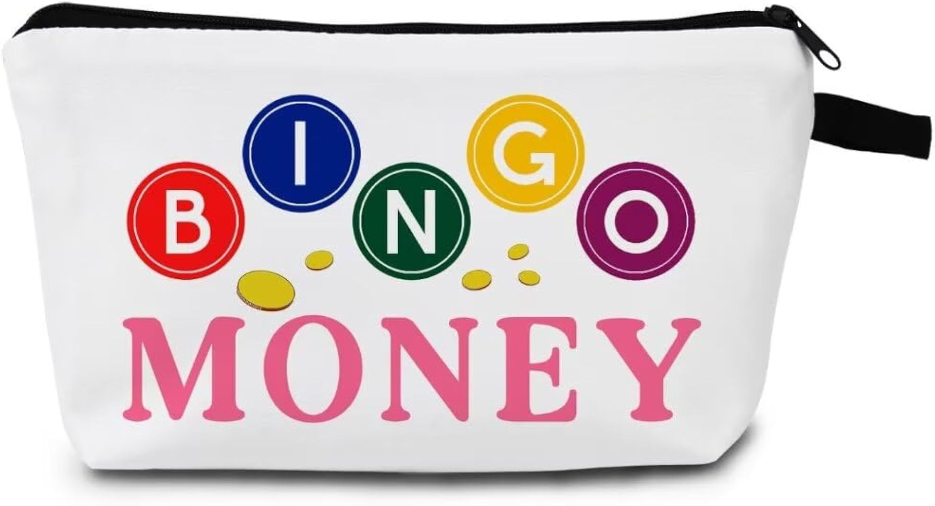 BINGO Player Print Makeup Bag Bingo Accessories for women Travel Cosmetic Organizer Bag Bingo Gif... | Amazon (US)