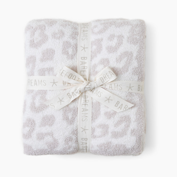 Barefoot Dreams CozyChic Barefoot In The Wild Throw in Cream/Stone | 100% Polyester | Babylist