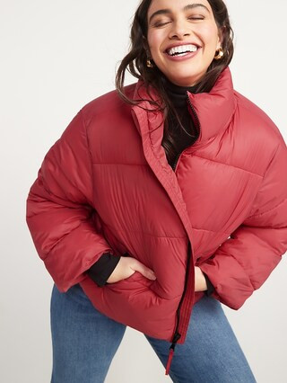 Water-Resistant Frost Free Short Puffer Jacket for Women | Old Navy (US)