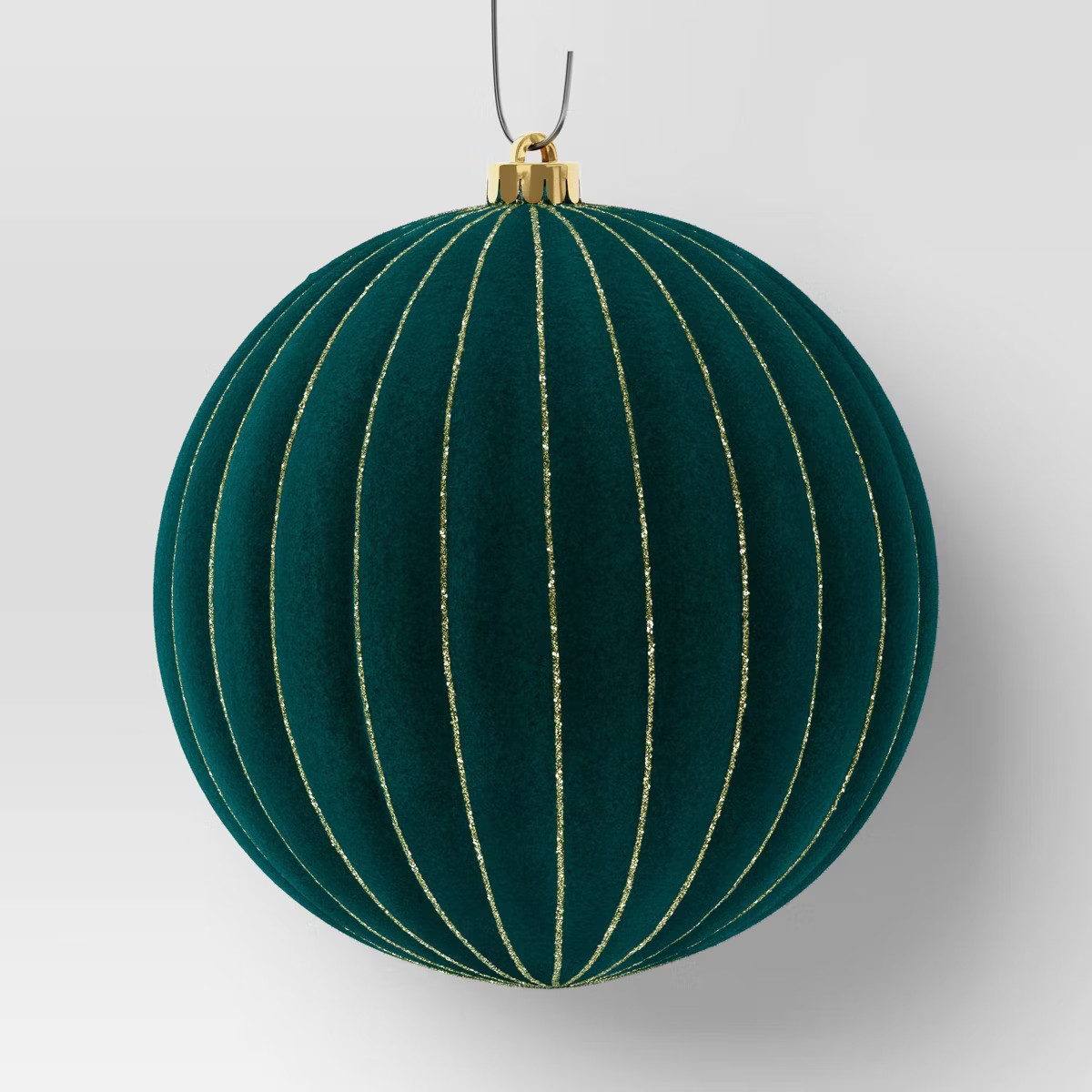 2ct Christmas 200mm Flocked Ribbed Glitter Ornament Set - Wondershop™ | Target