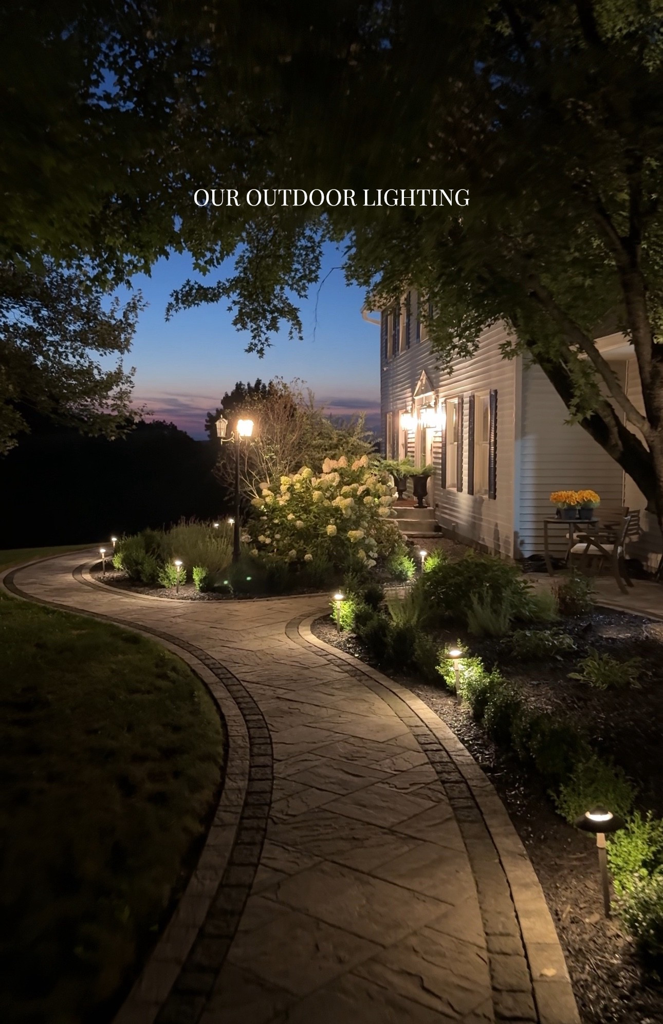 Our home outdoor lighting and walkway!

#LTKHome