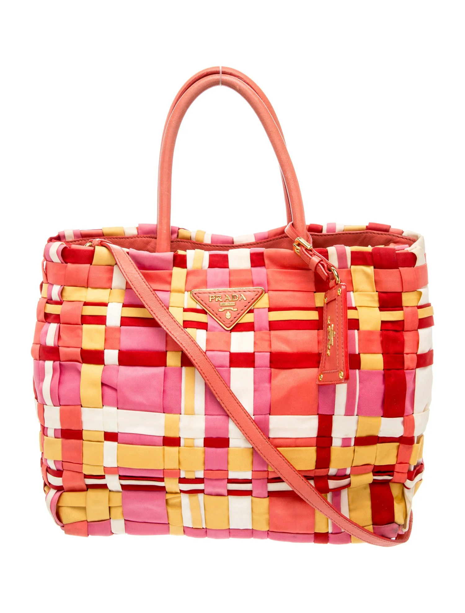 Prada Tessuto Nylon Top Handle Bag - Pink Handle Bags, Handbags - PRA1213401 | The RealReal | The RealReal