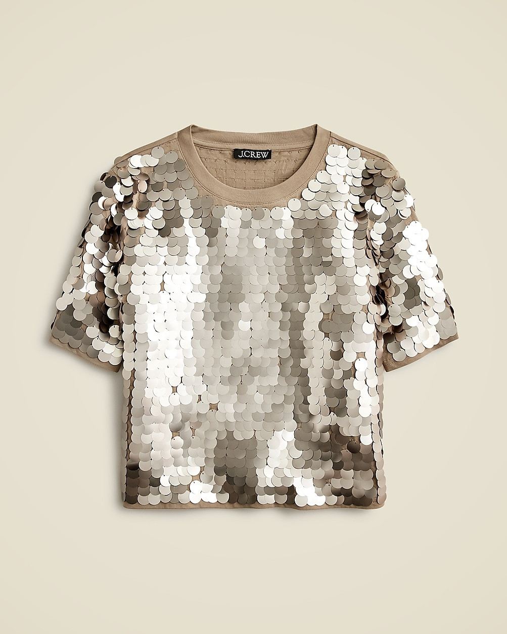 Collection sequin-embellished T-shirt | J. Crew US