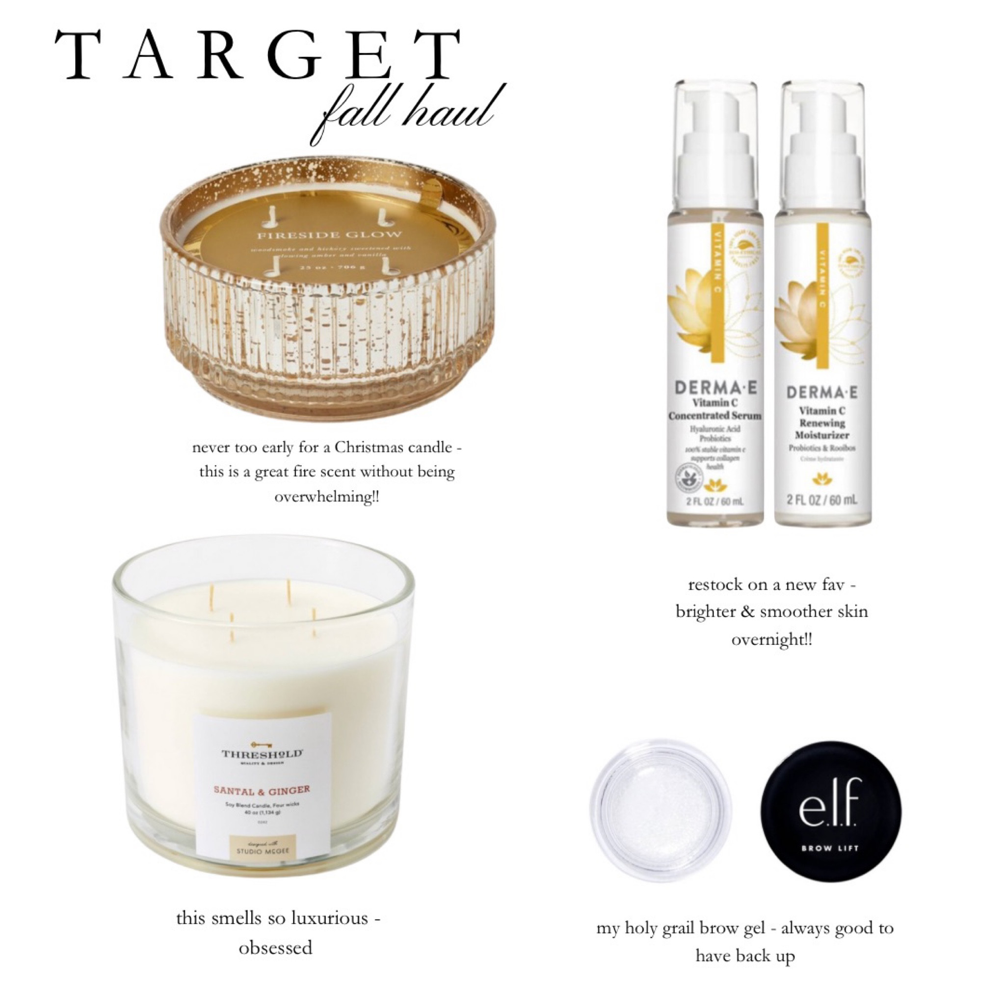 A little Target fall haul!! #DERMAE #ProvenCleanBeauty #DERMAExTARGET #ad