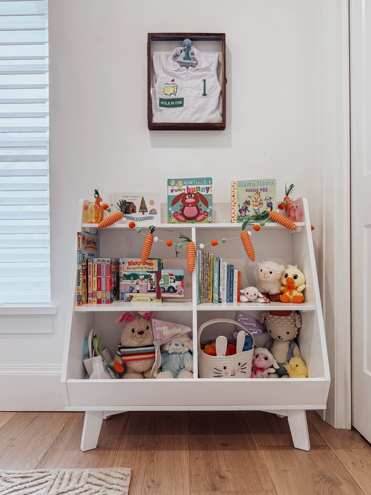 The cutest bookshelf, Easter edition. We’re LOVING the new Bizzy Bear: Recycling Truck! All of the Bizzy Bear books are interactive, with sliders to push, flaps to lift, and adventures to explore. Perfect for little readers who love big machines, trucks, and learning about the world around them. #interactivebooks #toddlerbooks ￼

#LTKmomlife #LTKKids #LTKstorytime