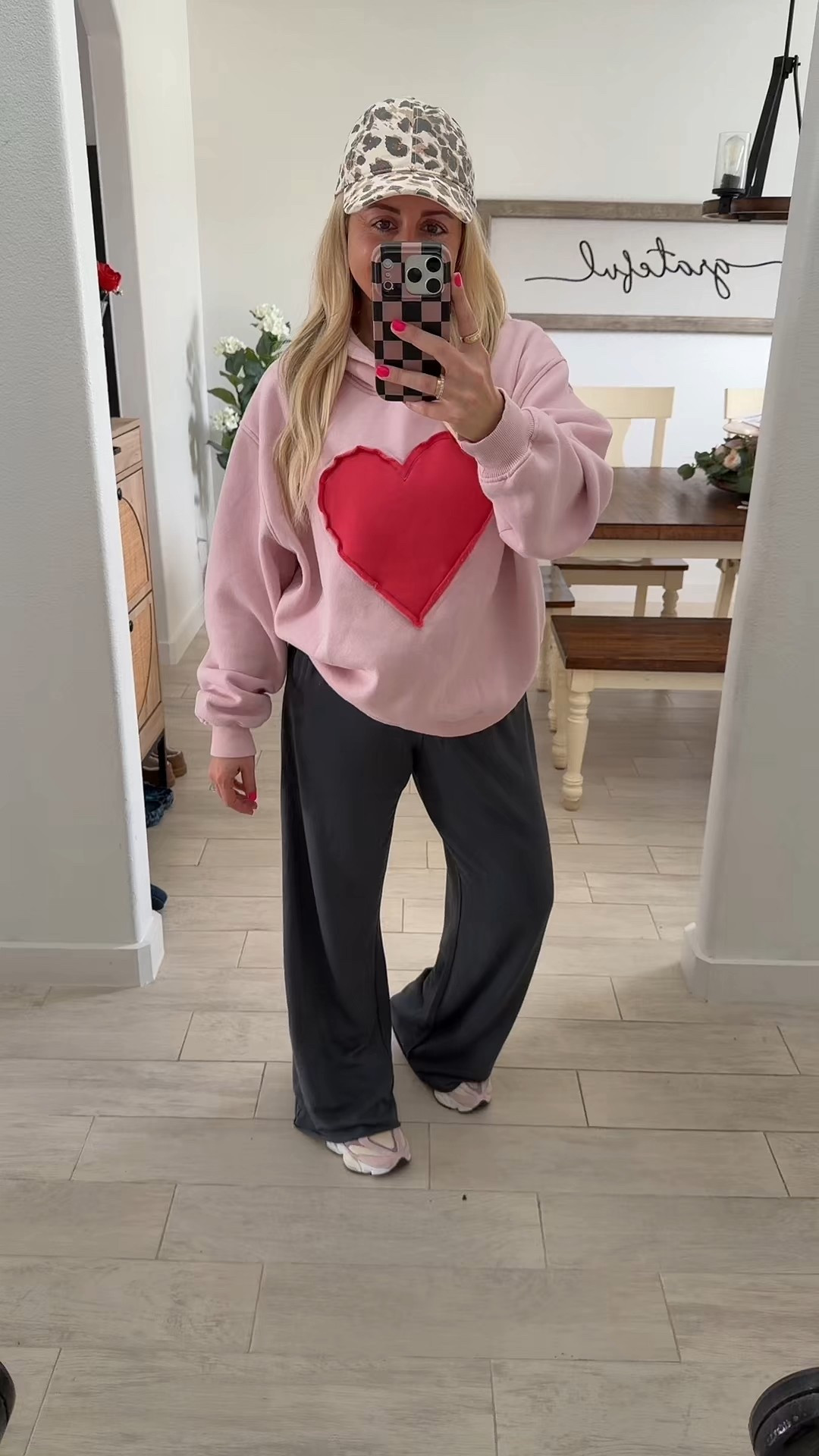 Comfy cute outfit 
Heart hoodie m and so soft!
Wide leg sweatpants m
New balance sneakers tts
Valentine’s Day outfit
Target outfit

#LTKFindsUnder100 #LTKootd #LTKFindsUnder50