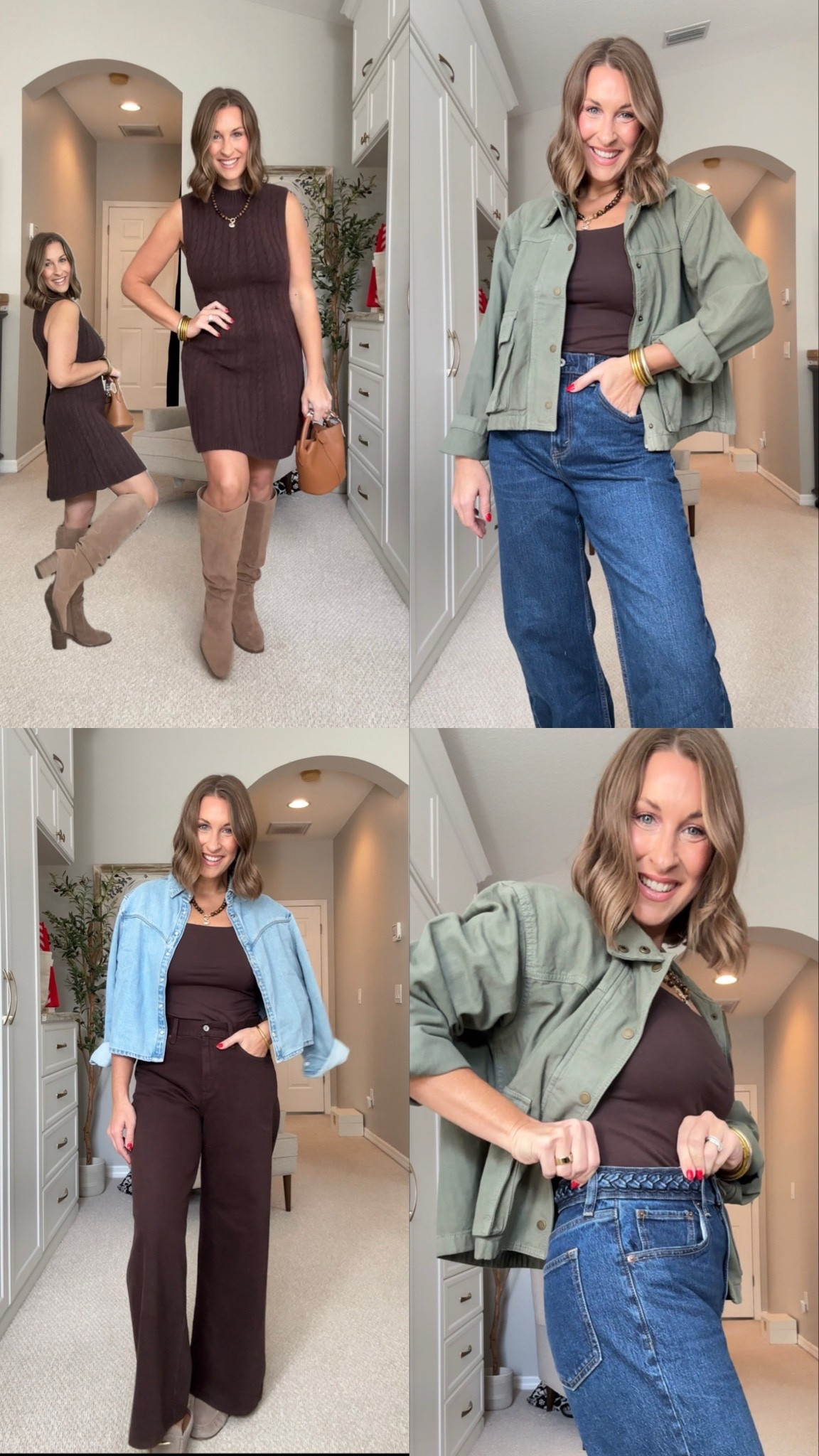 @abercrombie X LTK exclusive app sale! Mix and match these fall pieces for fall! Jeans, dress & utility jacket 👏🏼