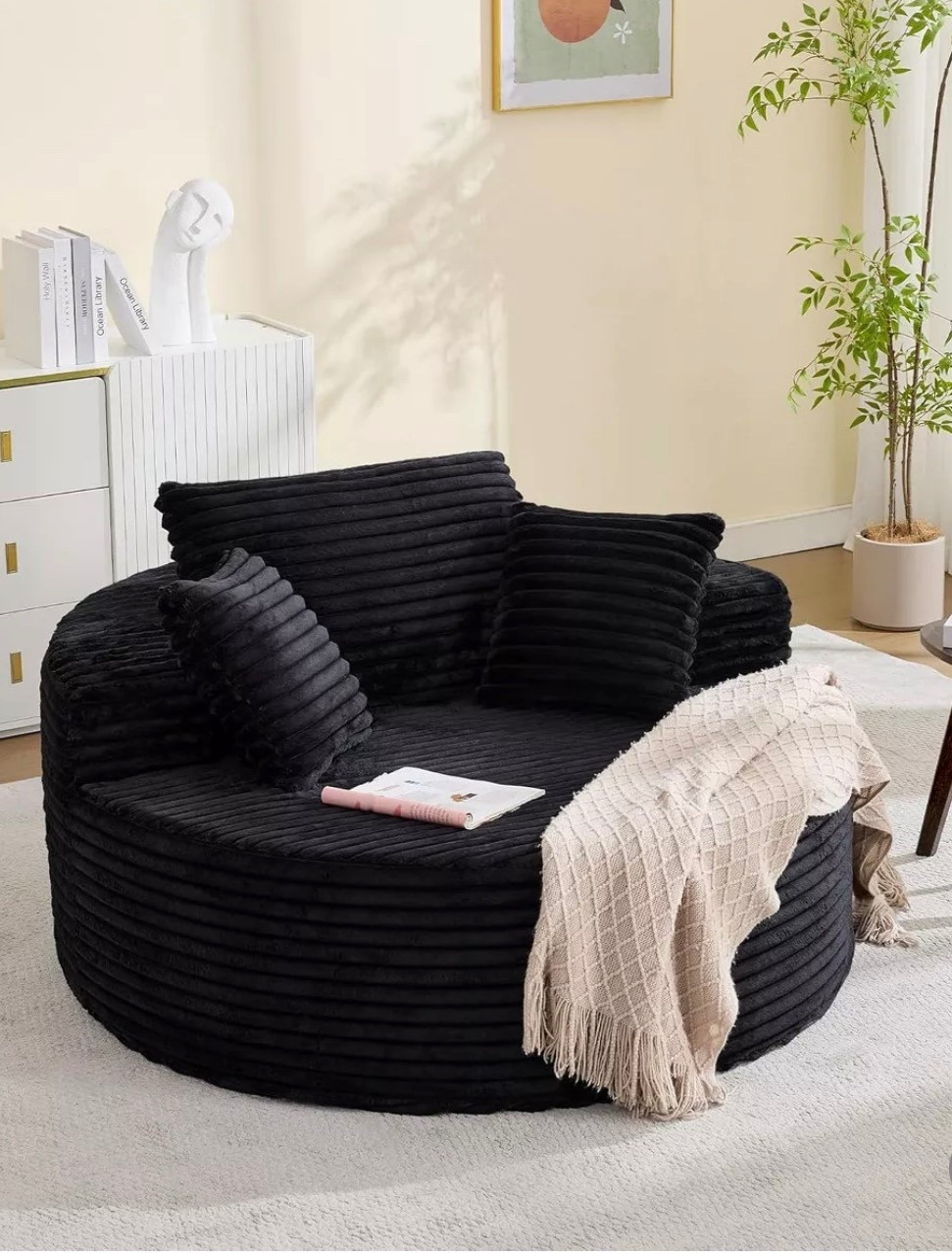 Cloud couch energy ☁️
This round oversized chaise lounge chair is the ultimate cozy upgrade for my living room + bedroom. The corduroy upholstery is ultra soft, the deep seat is perfect for lounging, reading, or movie nights, and it even works as a sleeper chair for small spaces.

If you love comfy, aesthetic home finds that feel luxe without the high price — this one is a must 🤍
Linked on LTK for easy shopping.
-
round oversized chaise lounge chair
cloud couch chair
corduroy chaise lounge
white chaise lounge chair
deep seat lounge chair
cozy accent chair for living room
bedroom lounge chair aesthetic
sleeper chair for small spaces
modern lounge chair white
apartment furniture finds
trendy home decor chair
TikTok viral furniture
cloud sofa chair
comfortable reading chair
plush lounge chair
statement accent chair
minimal home aesthetic furniture
neutral home decor chair
cozy living room furniture
small space furniture must haves
-

#LTKdayinmylife
#LTKgrwm
#LTKootd
#LTKfitnessgoals
#LTKmomlife

#LTKmorningroutine
#LTKselfcare
#LTKstorytime
#LTKfoodie
#LTKvlog
#LTKSeasonal
#LTKActive
#LTKU
#LTKOver40
#LTKHome
#LTKSaleAlert
#LTKMidsize
#LTKPetite
#LTKPlusSize
#LTKTall
#LTKFindsUnder50

#LTKFindsUnder100
#LTKBeauty
#LTKWorkwear
#LTKTravel
#LTKBaby
#LTKBump
#LTKKids
#LTKMens
#LTKWedding