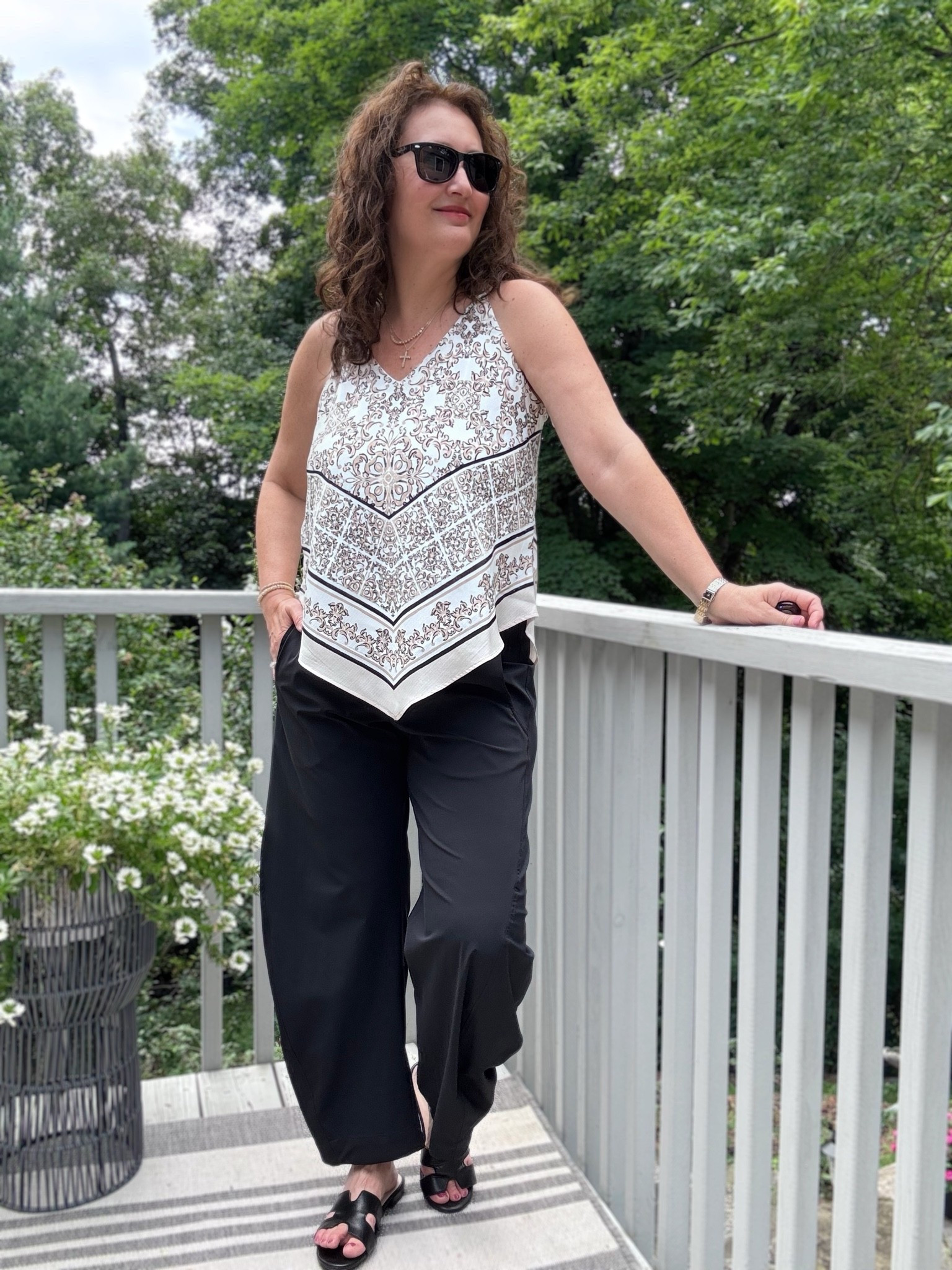 Summer chic outfit
This print is sold out but linked other bandana prints. So soft and comfortable!

#LTKMidsize #LTKSaleAlert #LTKOver40