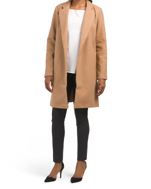 Open Button Fleece Coat | TJ Maxx