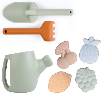 Click for more info about BLUE GINKGO Toddler Gardening Tools - Silicone Beach Toys, Garden Toys for Toddlers | Kids Shovel...