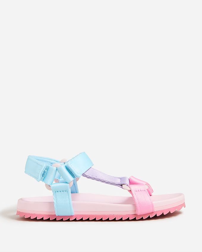 Girls' sporty-strap sandals in colorblock | J.Crew US